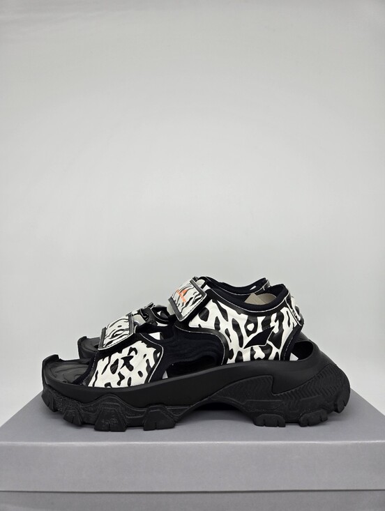 Adidas by Stella McCartney Shoes - adidas Stella McCartney Women's Hika Outdoor Sandal IF1797 Black White Size 9